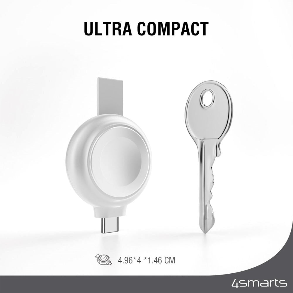 4smarts Snabb Laddare för Apple Watch - Silver / Vit