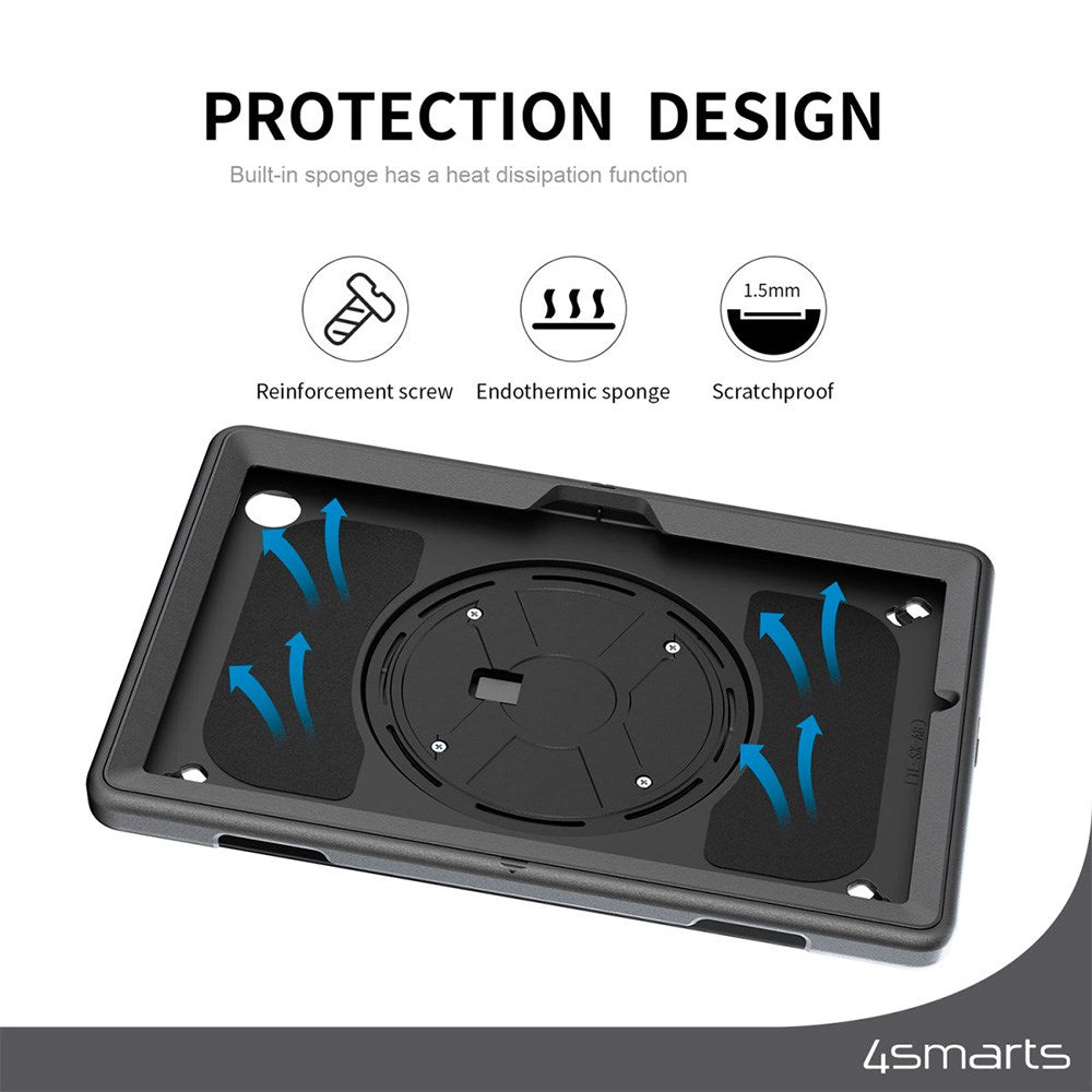 Samsung Galaxy Tab S10 FE / S9 FE 4smarts Rugged Surfplatta Fodral GRIP - Svart