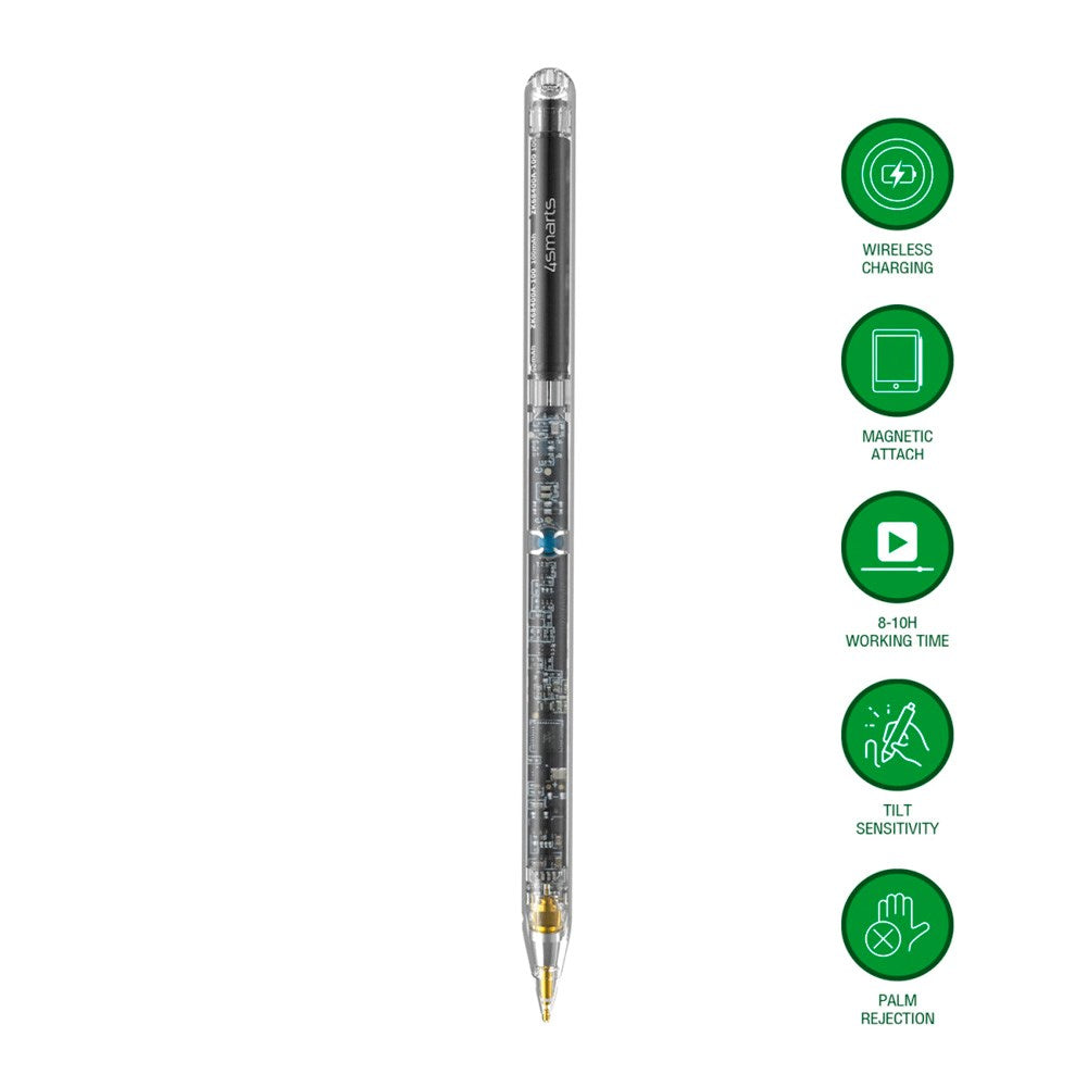 4smarts Active Stylus Pencil Pro Lucid - Genomskinlig