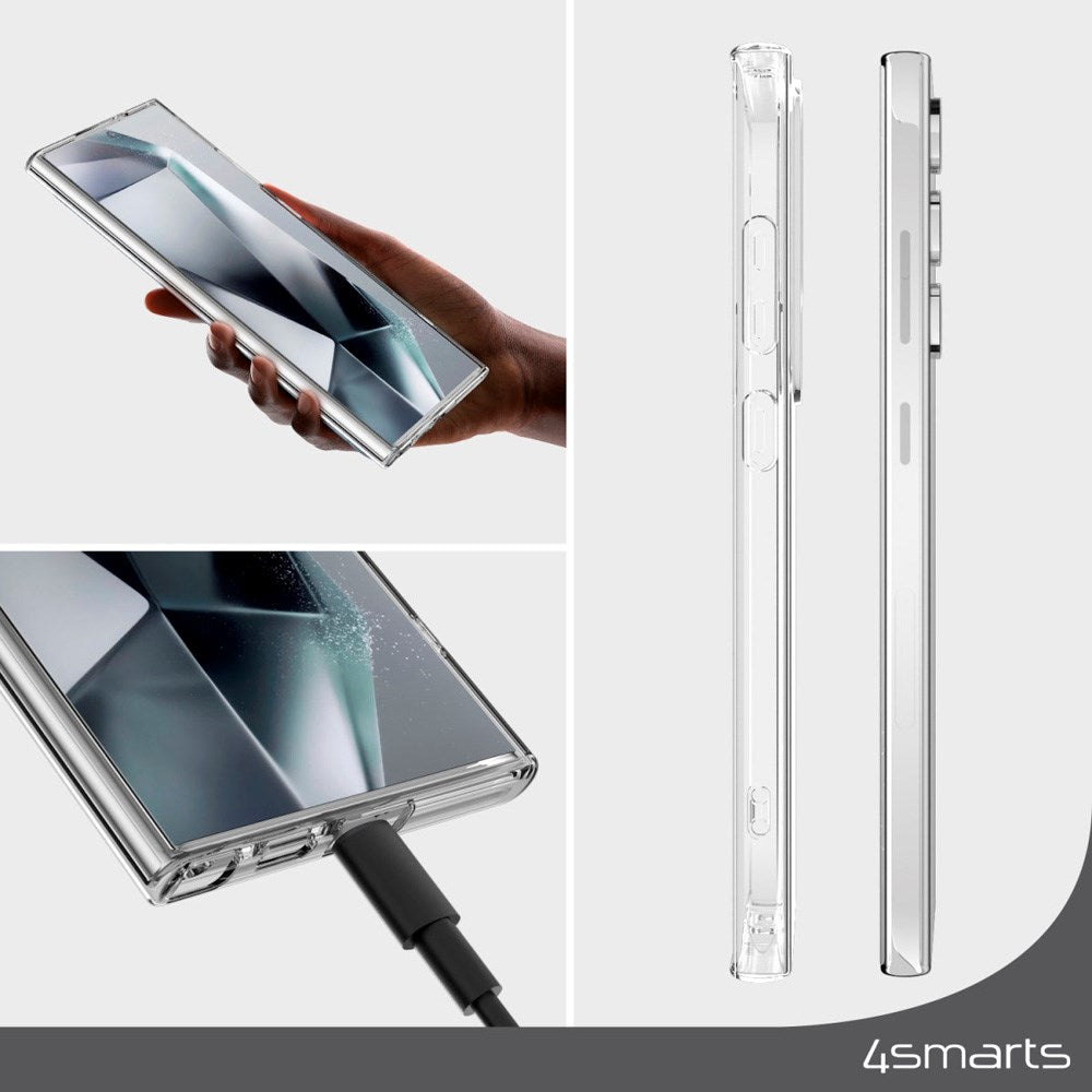 Samsung Galaxy S25 Ultra 4Smarts 360° Protection Set m. Skal & Skärmskyddsglas - Genomskinlig