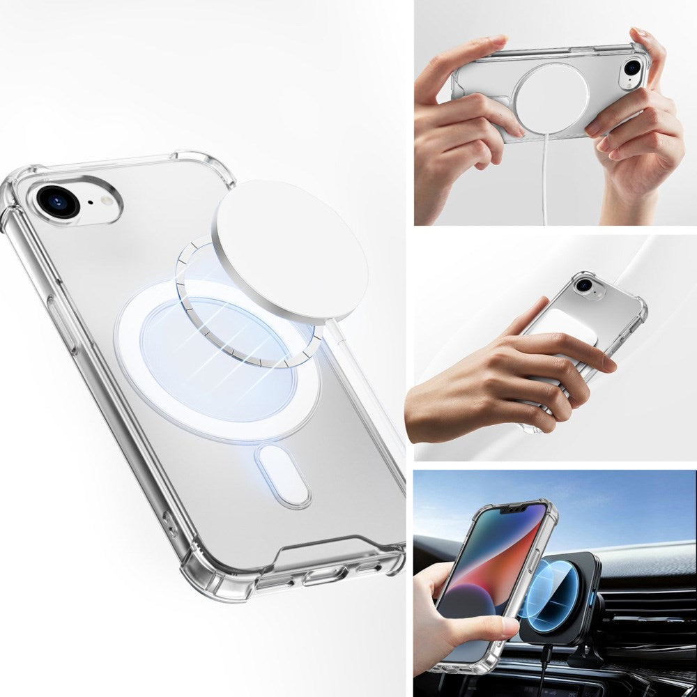 iPhone 16e 4smarts Ibiza Hybrid Skal - MagSafe Kompatibel - Transparent