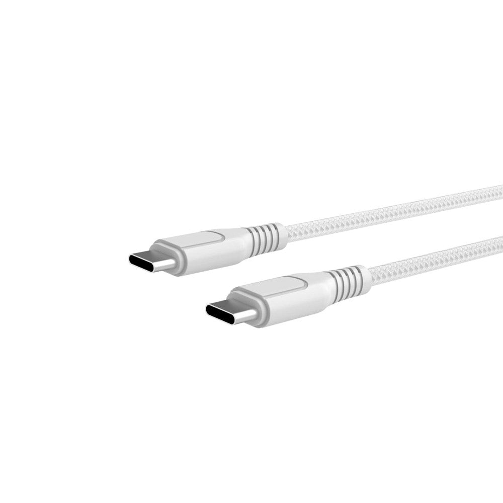 4smarts PremiumCord USB-C till USB-C Kabel 60W - 1.5 m - Vit