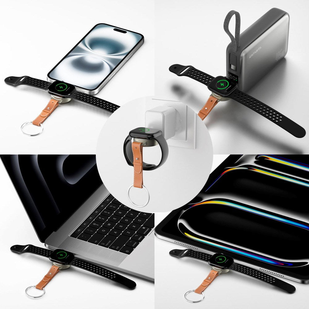 4smarts 3-i-1 Qi2 Trådlös Laddstation - MagSafe Kompatibel - Vit