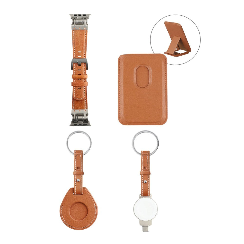 Accessory Set 4 st. 4smarts - MagSafe Kompatibel - Brun