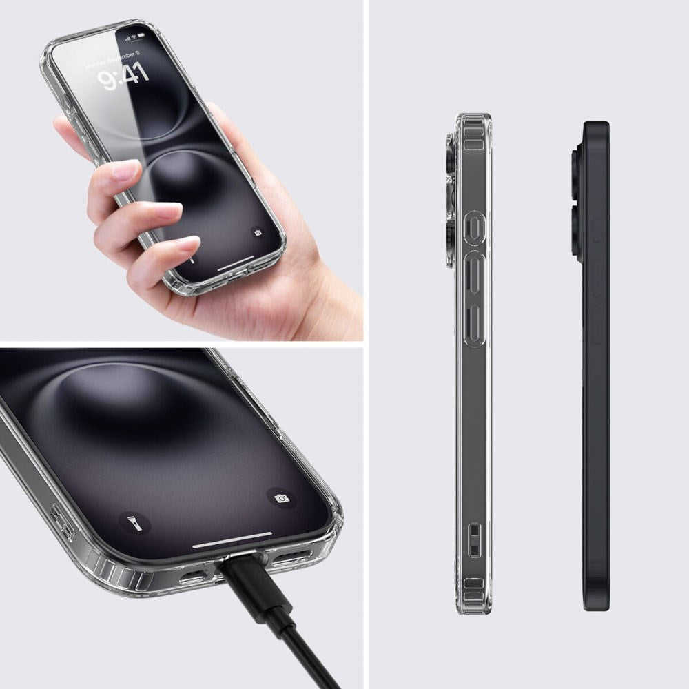 iPhone 17 4Smarts 360° Protection Set m. Skal & Skärmskyddsglas - MagSafe Kompatibel - Genomskinlig