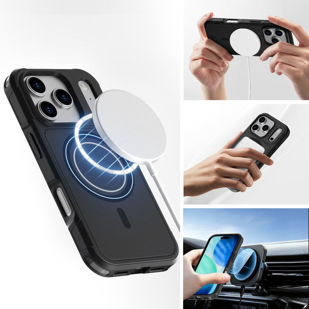 iPhone 17 Pro Max 4Smarts Defend Skal - MagSafe Kompatibel - Svart