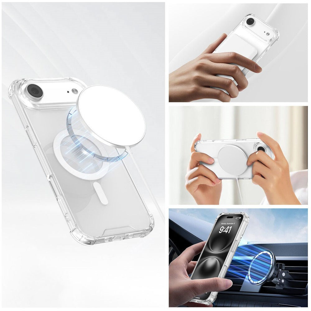 iPhone Air 4Smarts IBIZA Hybrid Skal - MagSafe Kompatibelt - Genomskinlig