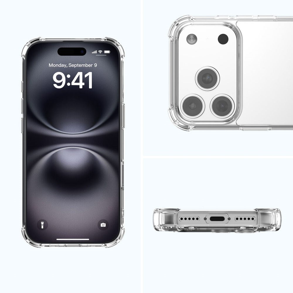 iPhone 17 Pro 4Smarts IBIZA Hybrid Skal - MagSafe Kompatibelt - Genomskinlig