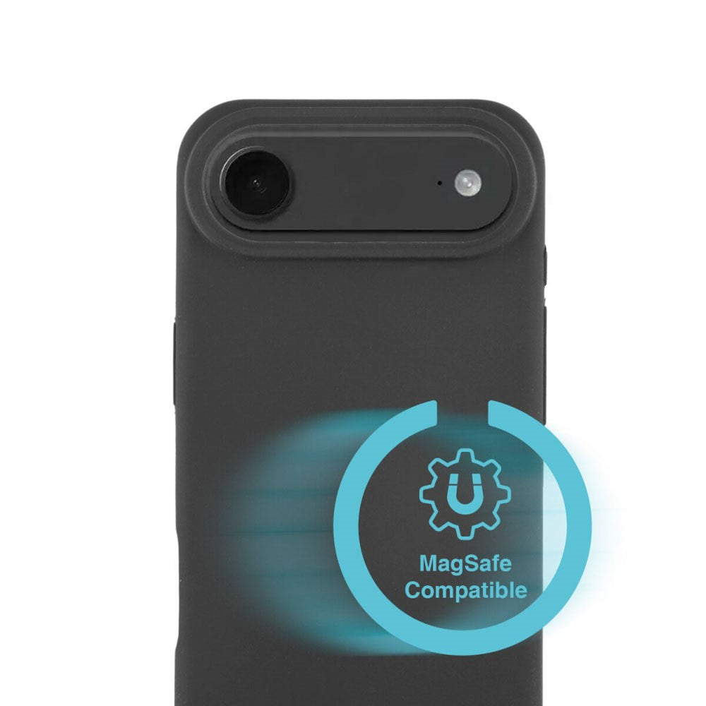 iPhone Air 4Smarts Silikon Skal - MagSafe Kompatibelt - Svart