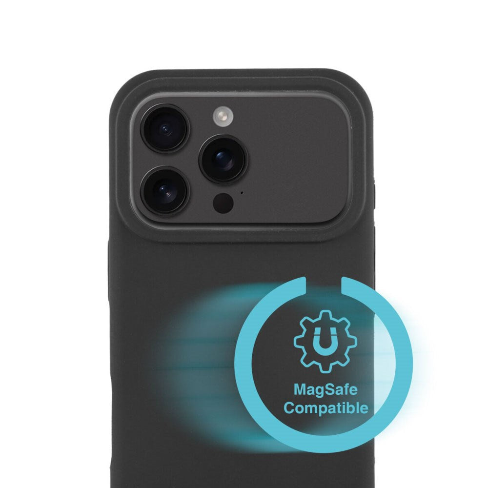 iPhone 17 Pro Max 4Smarts Silikon Skal - MagSafe Kompatibelt - Svart