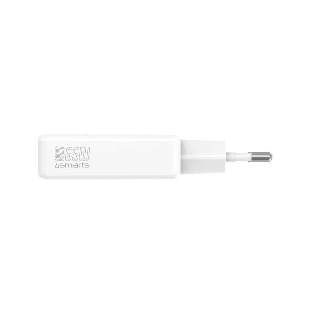 4smarts PDPlug Slim 65W Väggladdare med 2 x USB-C - Vit