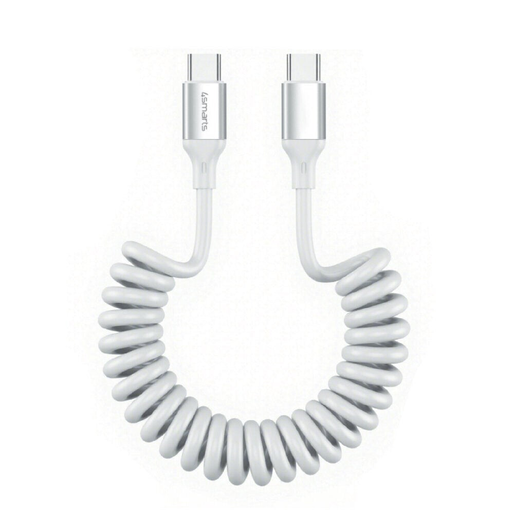 4smarts 100W USB-C till USB-C Kabel - 50cm - Vit