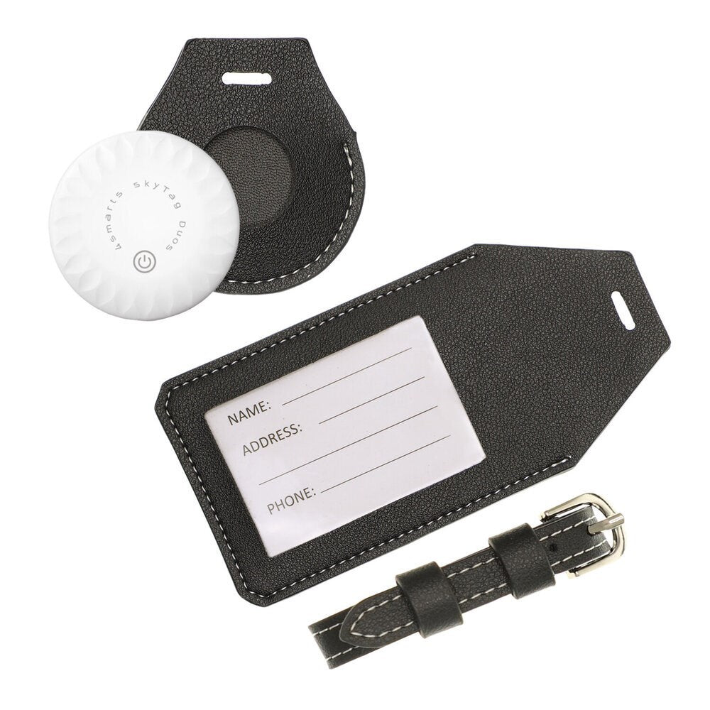 4smarts SkyTag GPS-Spårare inkl. Bagageetikett - Apple Find My & Android Find Hub - Vit / Svart