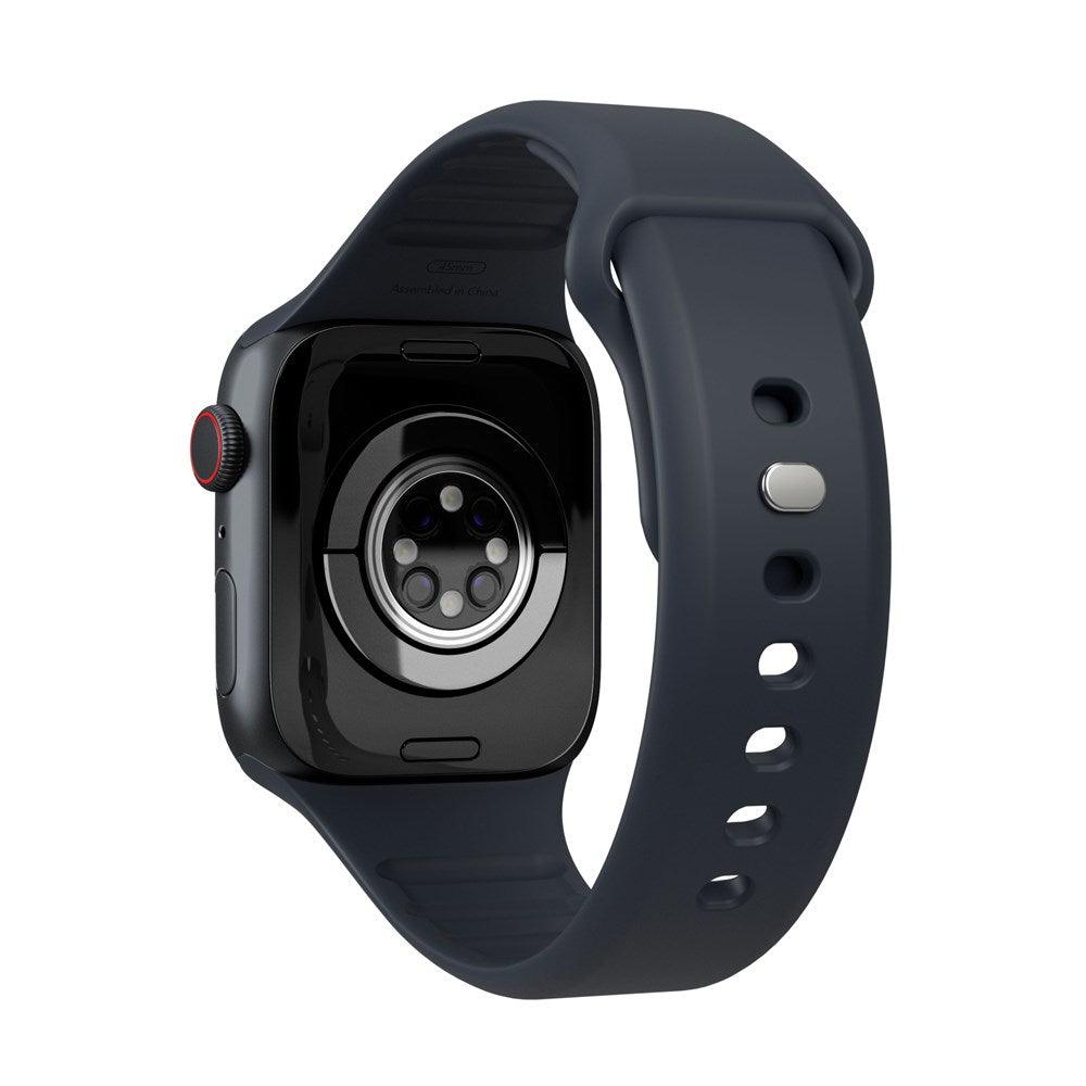 Vonmählen Apple Watch (42/44/SE/45/46/49mm) Classic Band 2 Återvunnet Silikon Rem - Mörkblå