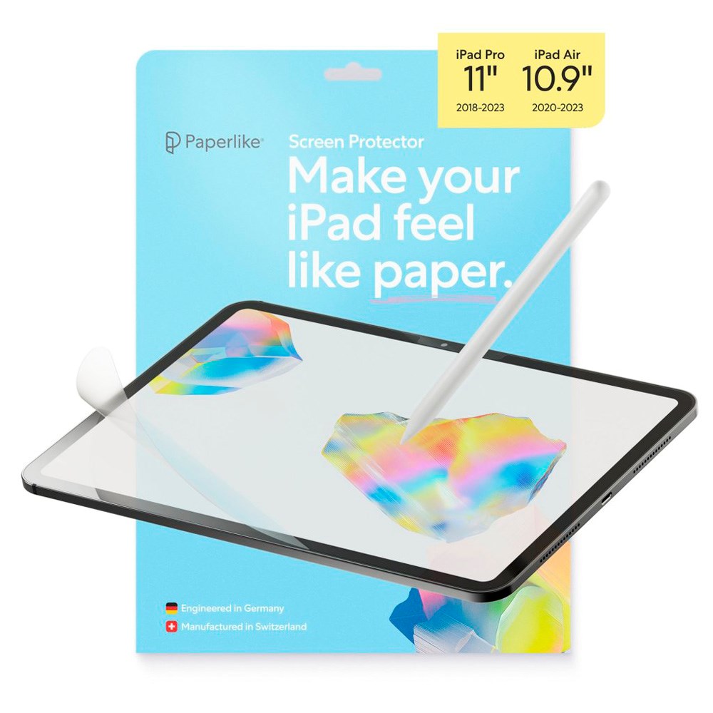 iPad Pro 11" (2022 / 2021 / 2020 / 2018) / iPad Air 10.9" (2022 / 2020) Paperlike 3 Skärmskydd - 2 st - Genomskinlig