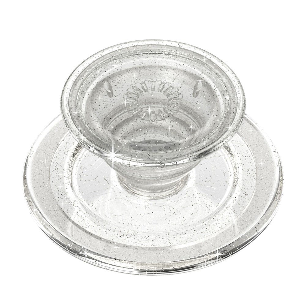 POPSOCKETS PopGrip MagSafe - Stativ och Grepp - Clear Glitter