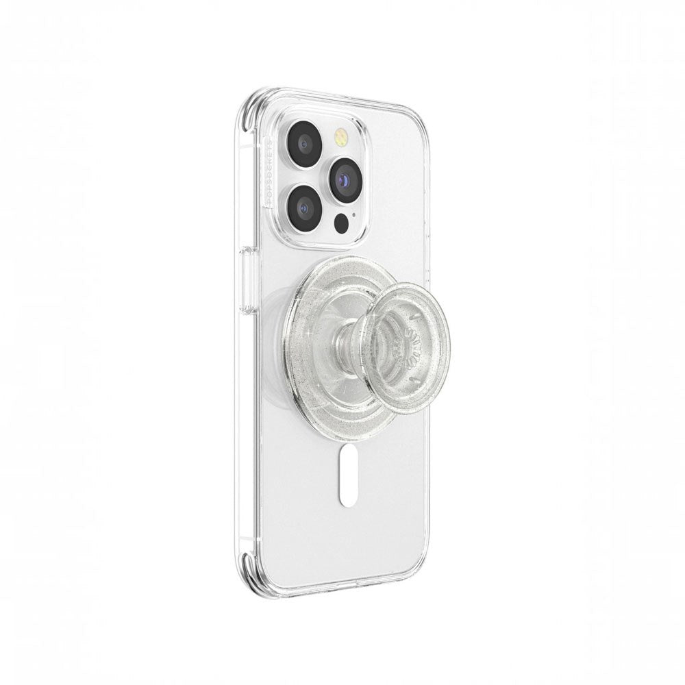 POPSOCKETS PopGrip MagSafe - Stativ och Grepp - Clear Glitter