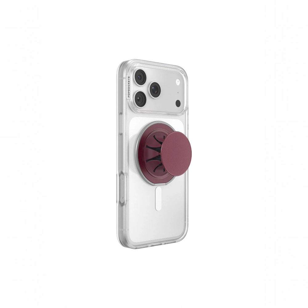 POPSOCKETS Low-Pro MagSafe med Stativfunktion - Burgundy
