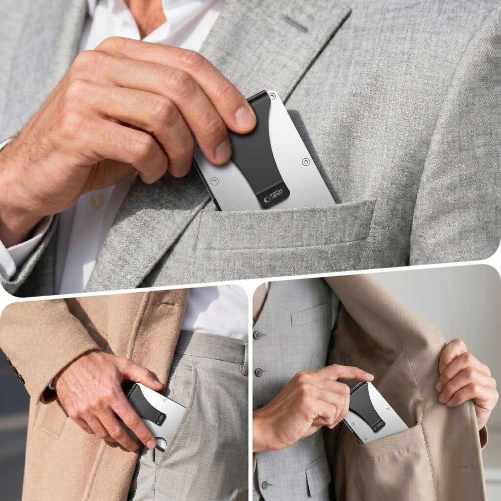 Tech-Protect Thorn RFID Korthållare - Silver
