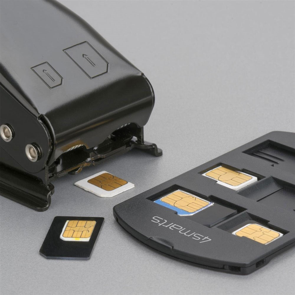 4smarts SIM Adapter Set - 3 st - Svart