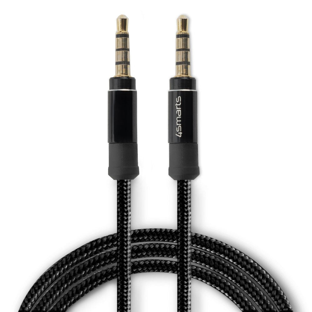 4smarts SoundCord 3.5mm Minijack Kabel – 1m – Svart