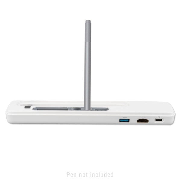 4Smarts Active 4-i-1 USB Hub med Microsoft Surface Pen Hållare - Vit