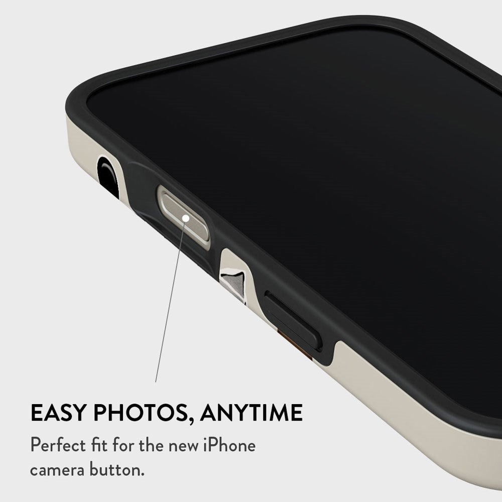 iPhone 16 Pro Burga Tough Fashion Skal - Oat Milk Please