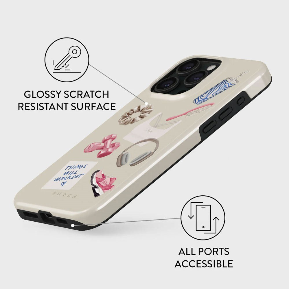 iPhone 15 Pro Burga Tough Fashion Skal - 5AM Club