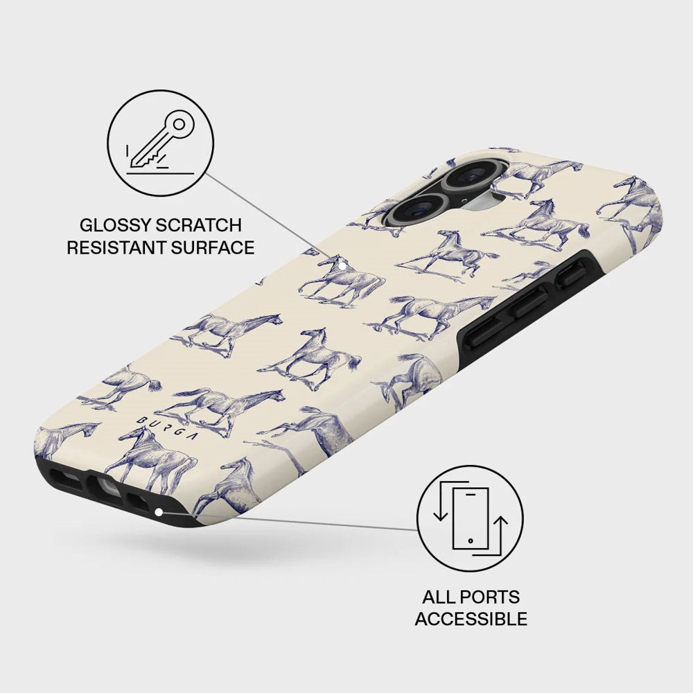 iPhone 17 Burga Tough Fashion Skal - MagSafe Kompatibel - Derby Race