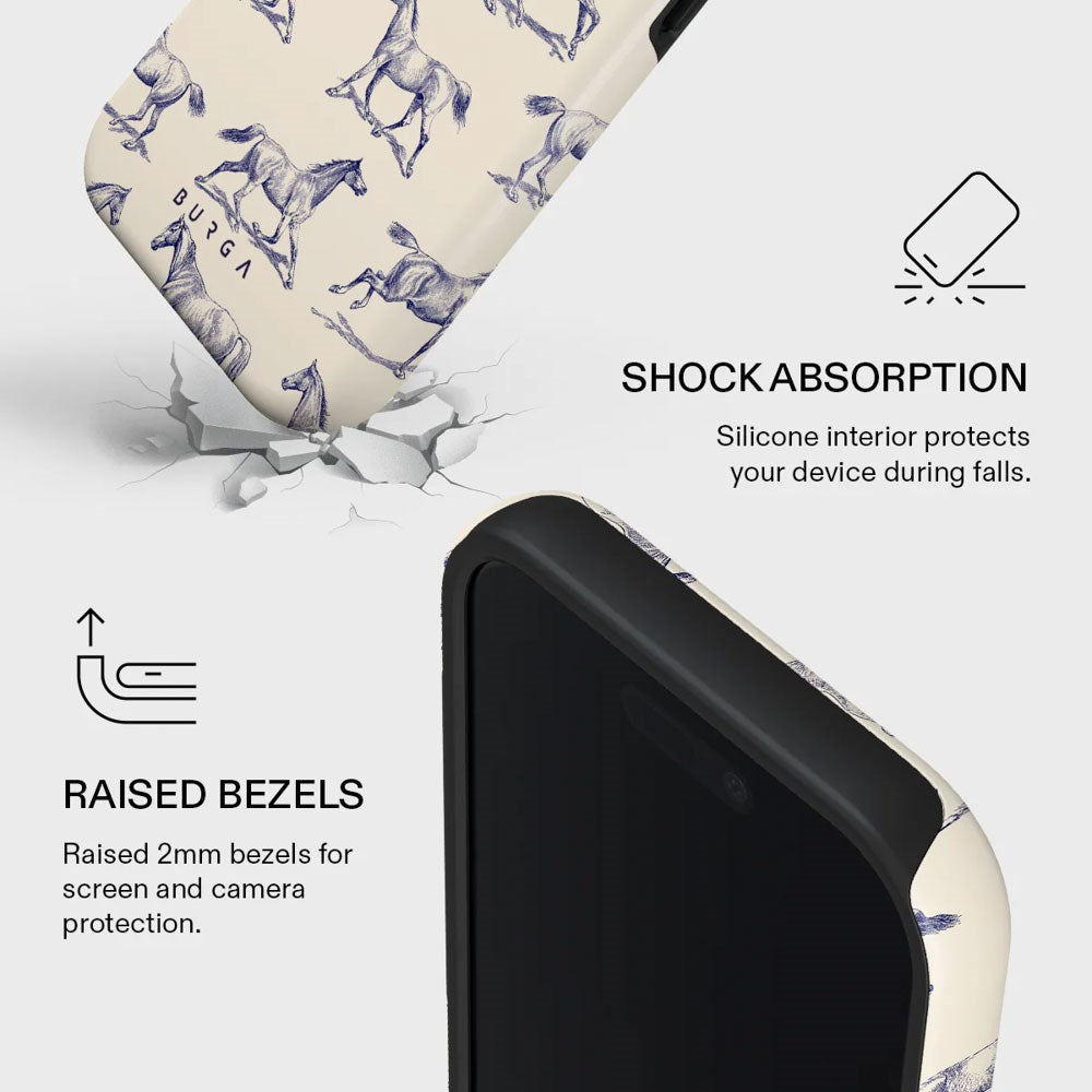 iPhone 17 Burga Tough Fashion Skal - MagSafe Kompatibel - Derby Race