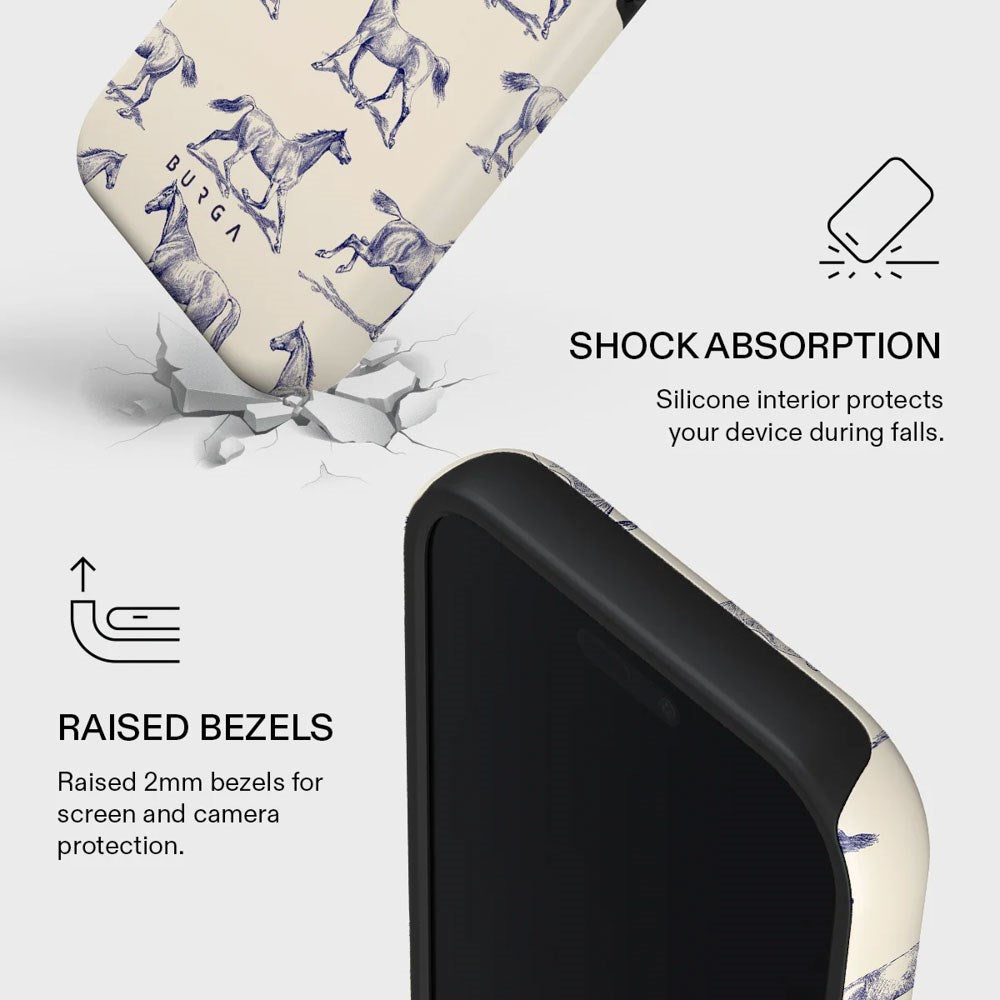 iPhone 17 Pro Burga Tough Fashion Skal - MagSafe Kompatibel - Derby Race