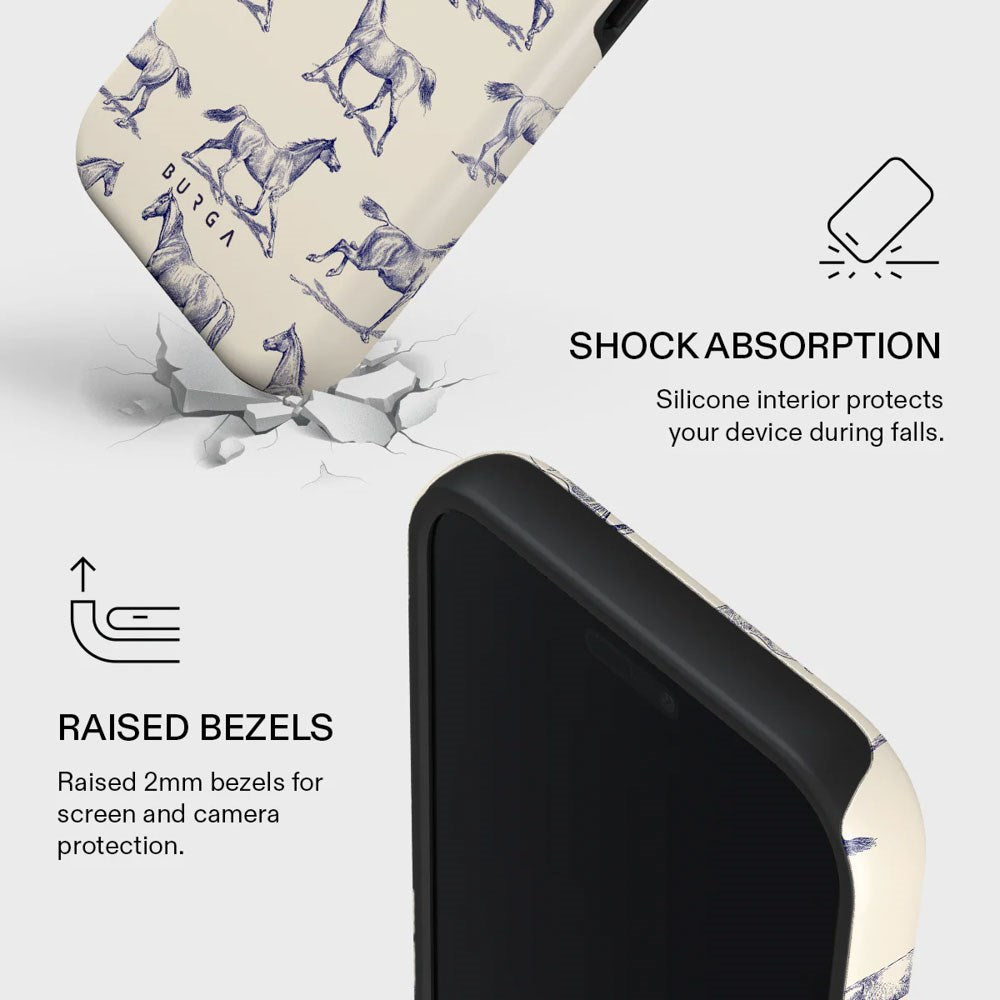 iPhone 17 Pro Max Burga Tough Fashion Skal - MagSafe Kompatibel - Derby Race