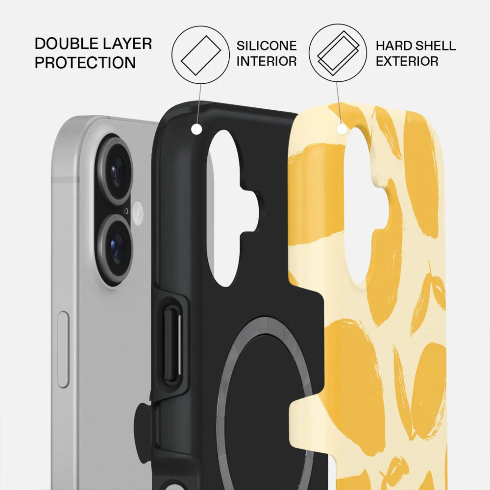 iPhone 17 Burga Tough Fashion Skal - MagSafe Kompatibel - Lemon Tart