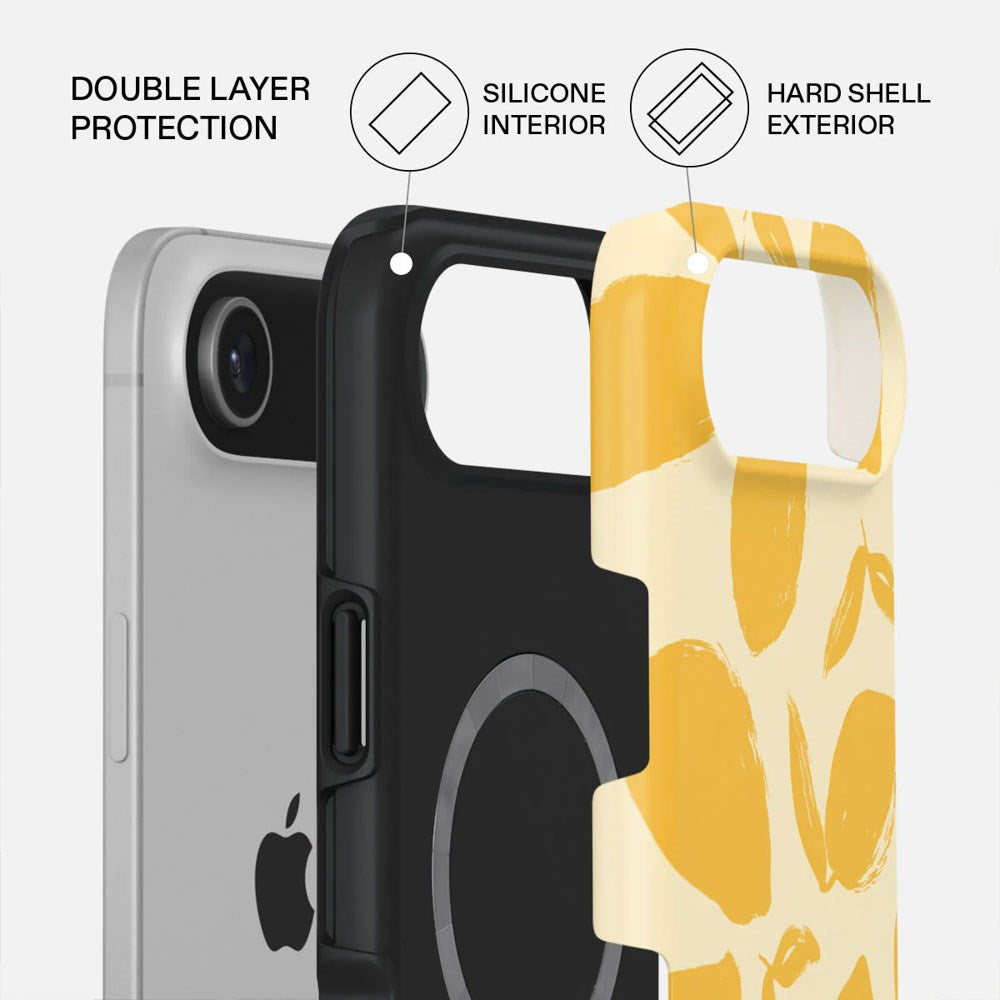 iPhone Air Burga Tough Fashion Skal - MagSafe Kompatibel - Lemon Tart