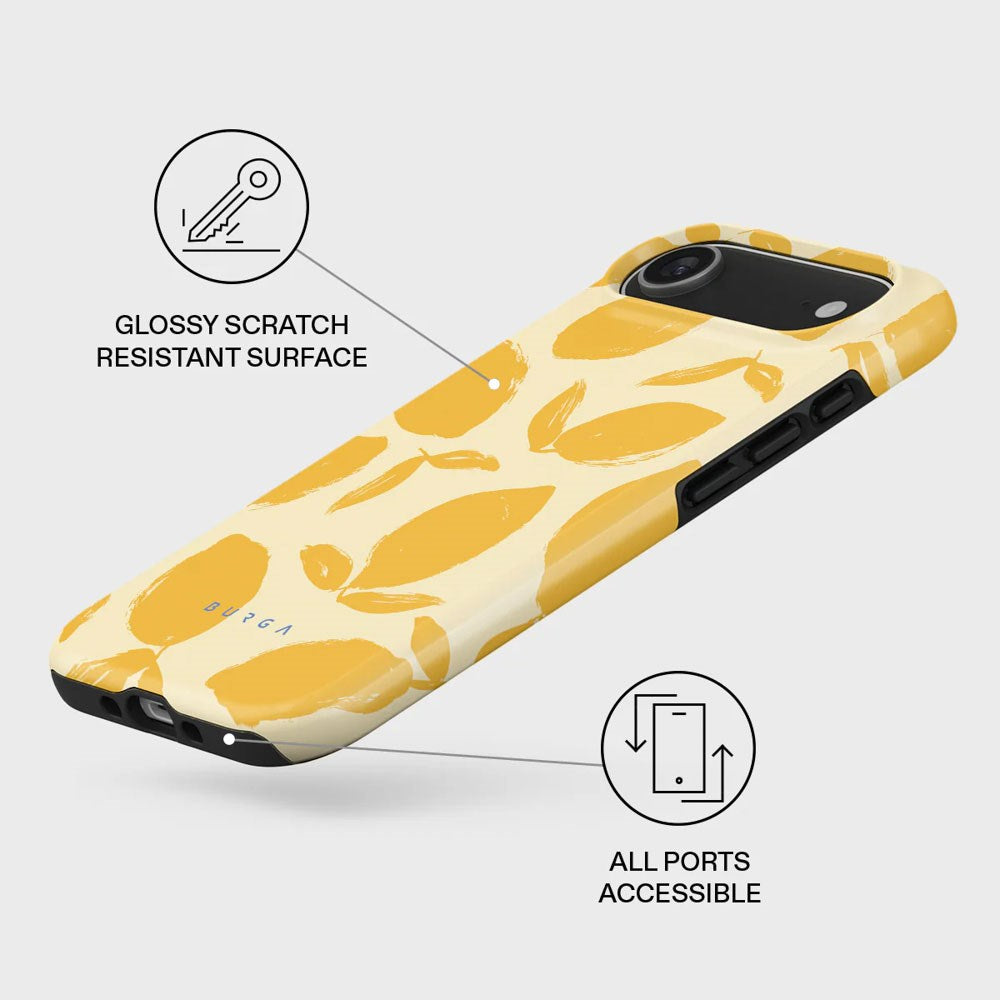 iPhone Air Burga Tough Fashion Skal - MagSafe Kompatibel - Lemon Tart