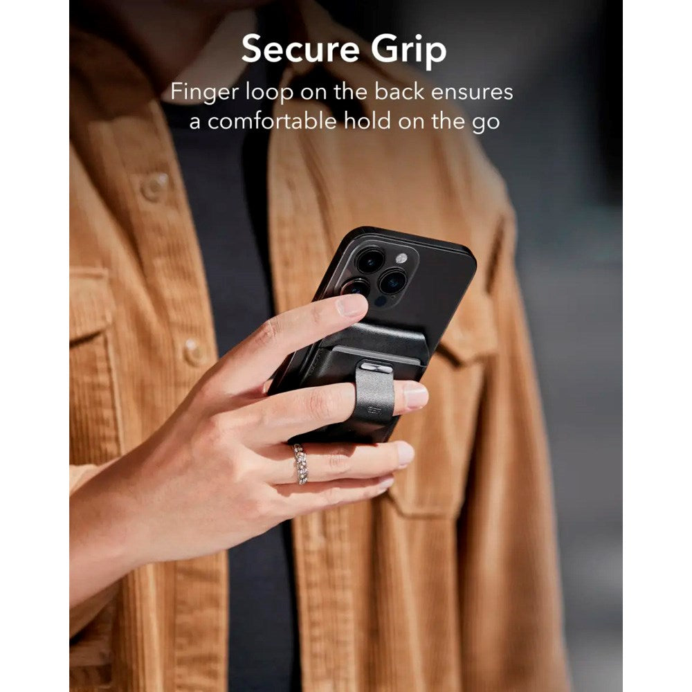 ESR GeoWallet Korthållare m. Ställfunktion - MagSafe Kompatibel - Svart