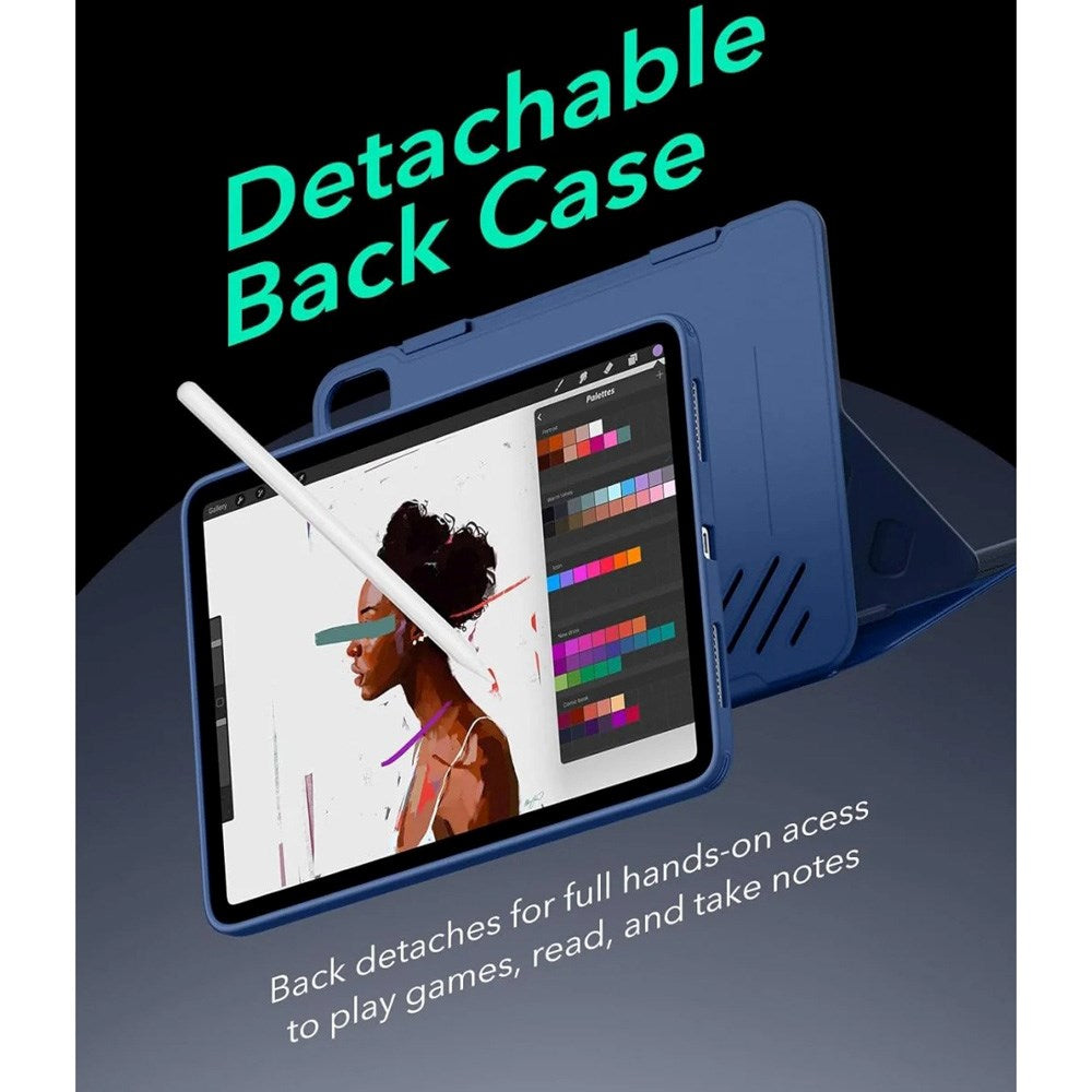 ESR iPad Air 11" (2025 / 2024) / Air 10.9" (2022 / 2020) Shift Fodral m. Avtagbar Skal - Blå