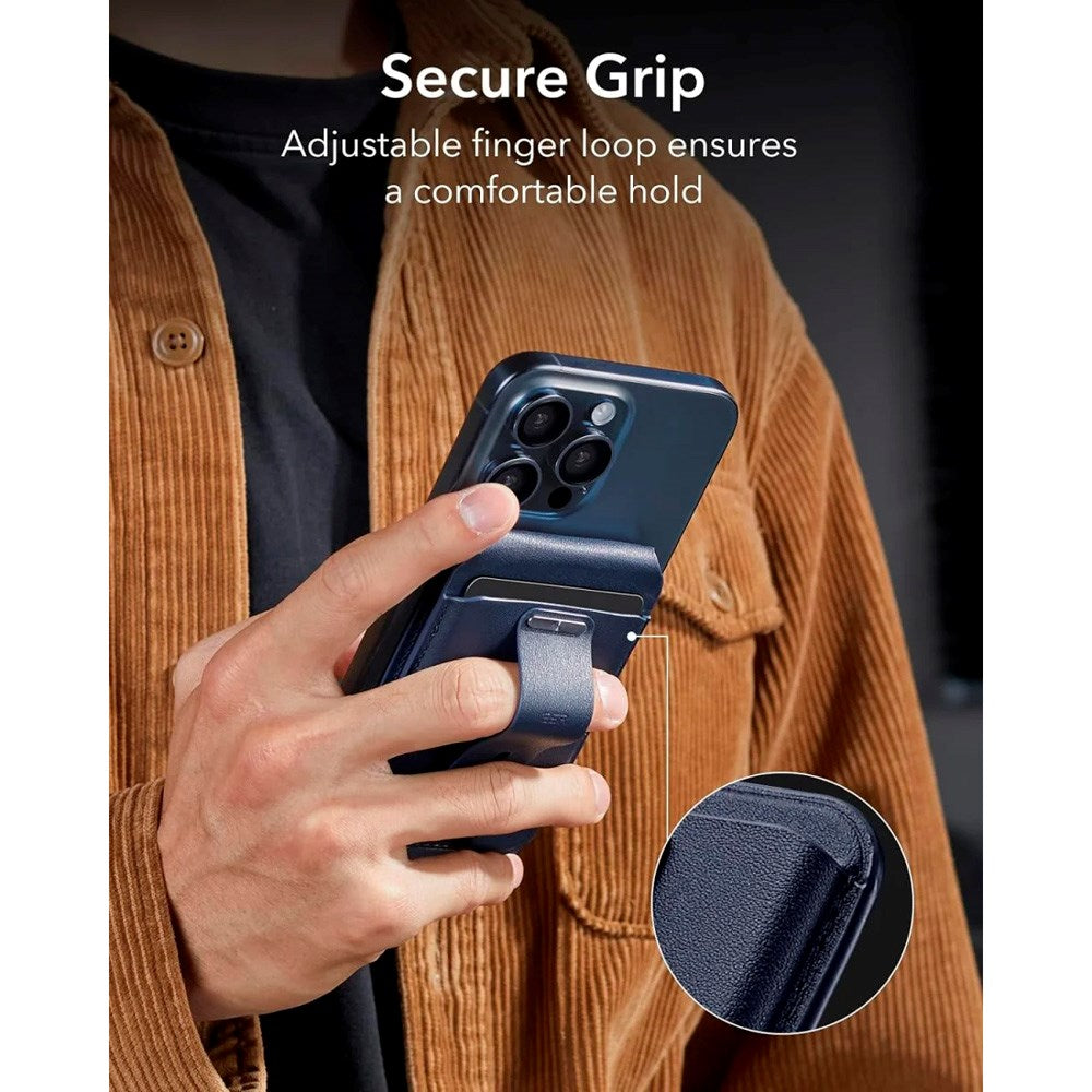 ESR GeoWallet Korthållare m. Ställfunktion - MagSafe Kompatibel - Blå