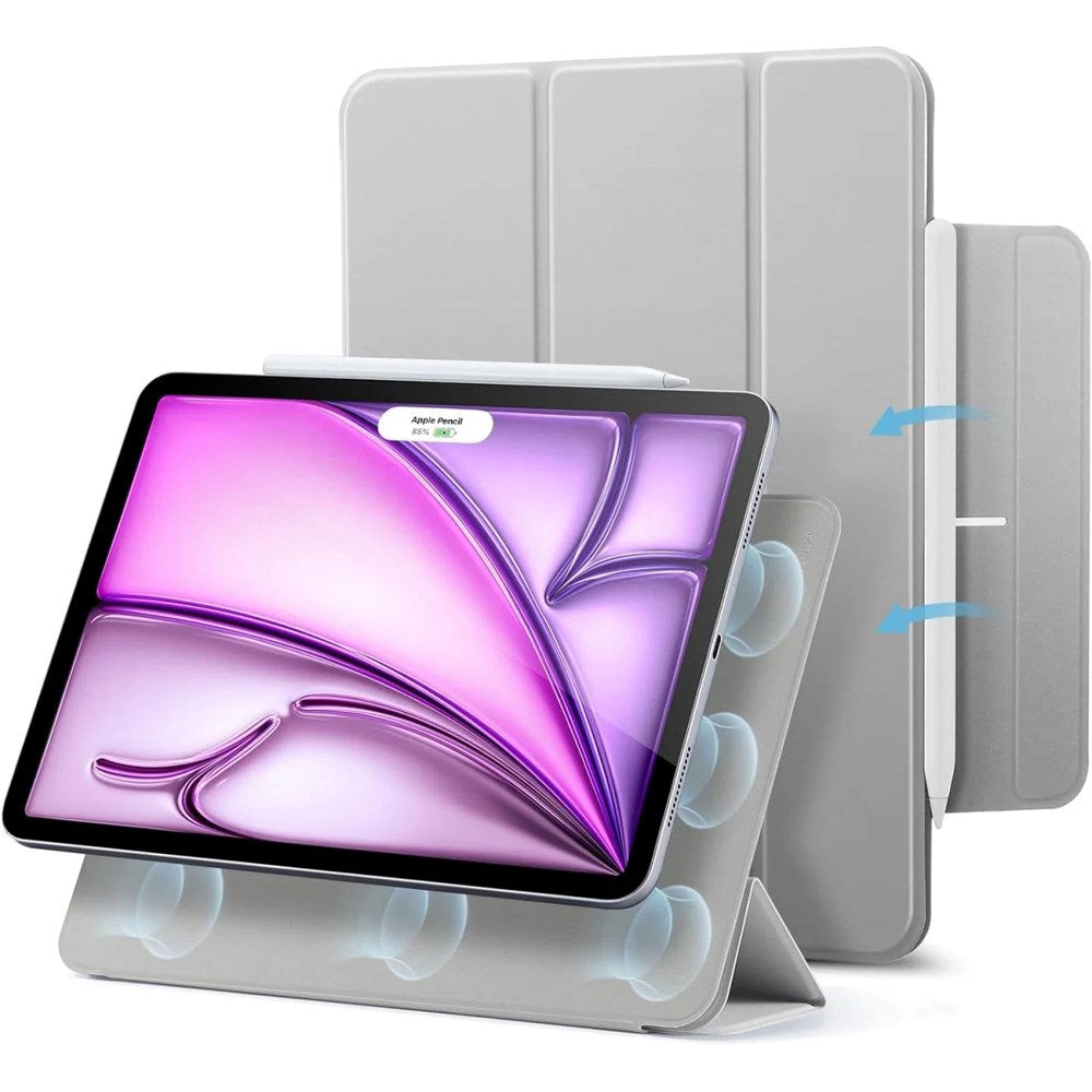 ESR iPad Air 13" (2025 / 2024) / Pro 12.9" (2022 / 2021 / 2020) Rebound Magnetic Fodral - Grå