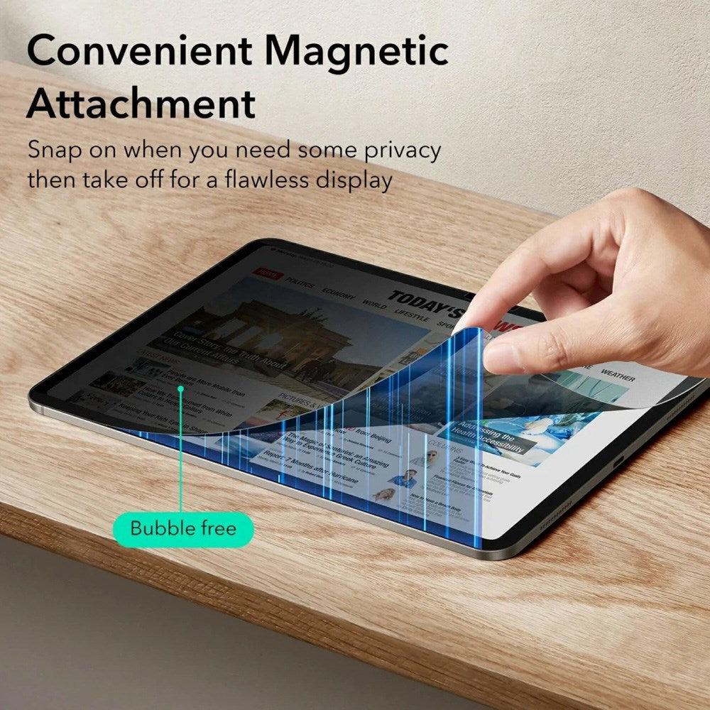 ESR iPad Pro 13" (2025 / 2024) Magnetiskt Skärmskydd med Privacy Funktion - Genomskinlig