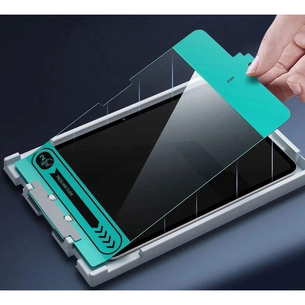 ESR iPad Air 11" (2025 / 2024) Härdat Glas Skärmskydd med Monteringsram - 2 St. - Genomskinlig