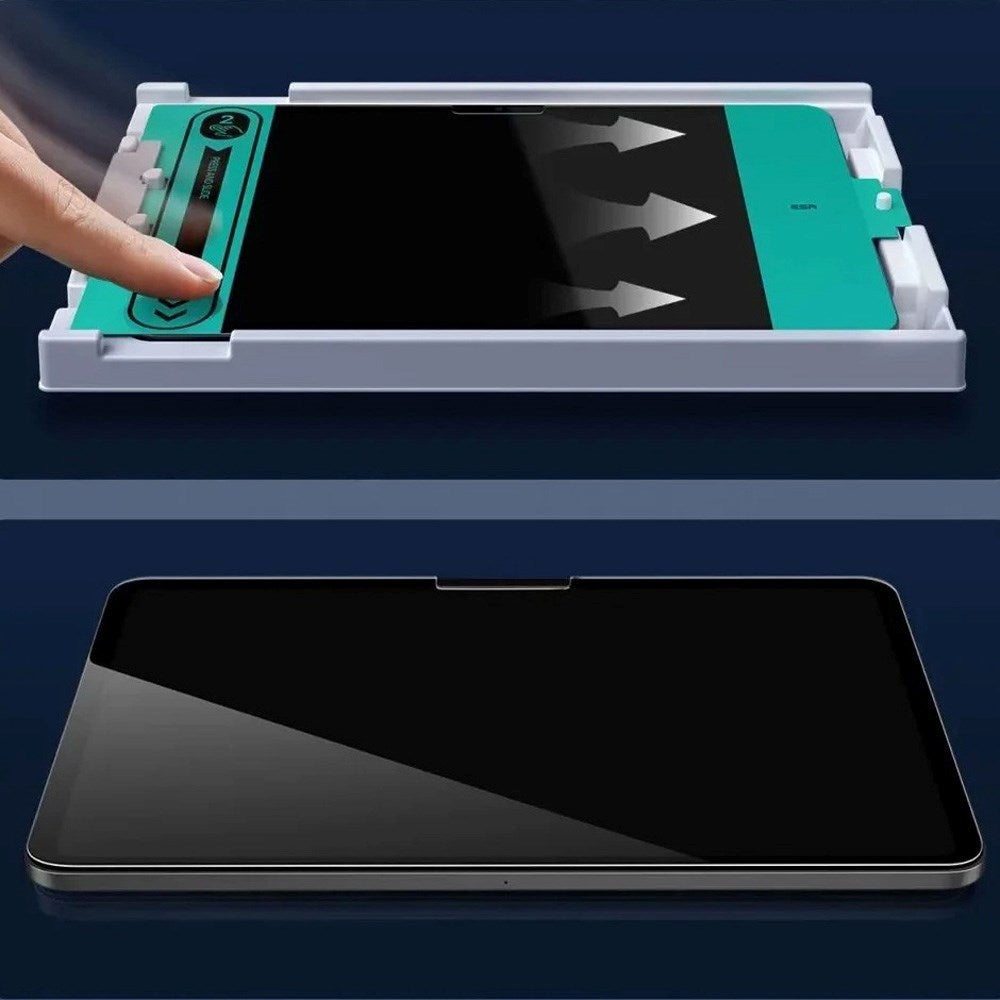 ESR iPad Air 11" (2025 / 2024) Härdat Glas Skärmskydd med Monteringsram - 2 St. - Genomskinlig