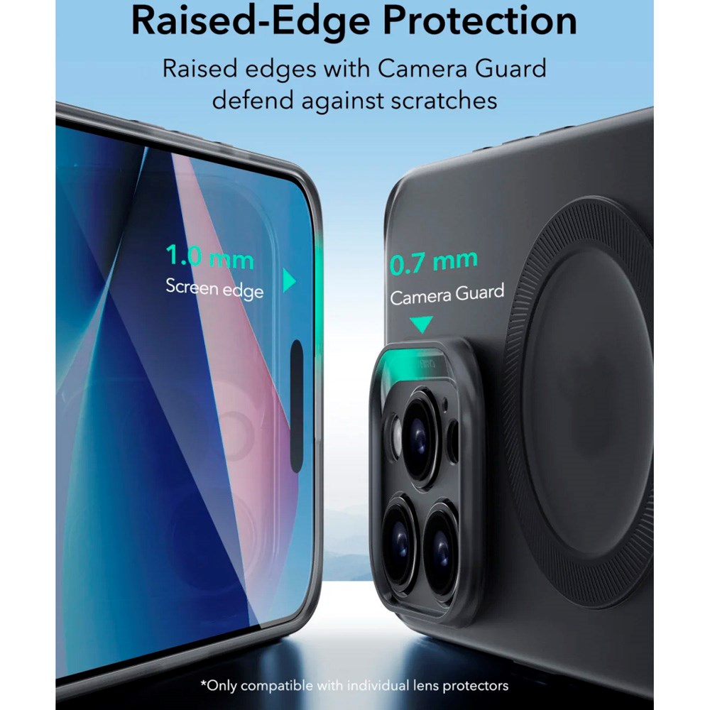 ESR iPhone 16 Pro Zero Clear Flexibelt Plast Skal - MagSafe Kompatibelt - Matt Svart