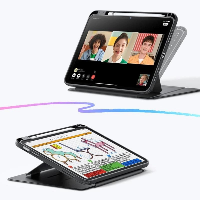 iPad 11" (2025) / 10.9" (2024/2022) ESR Flip Hybrid Fodral - Svart