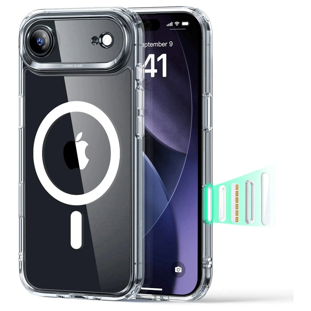 ESR iPhone Air Classic Hybrid Skal med Kamerakontrollknapp - MagSafe Kompatibel - Gennomskinlig