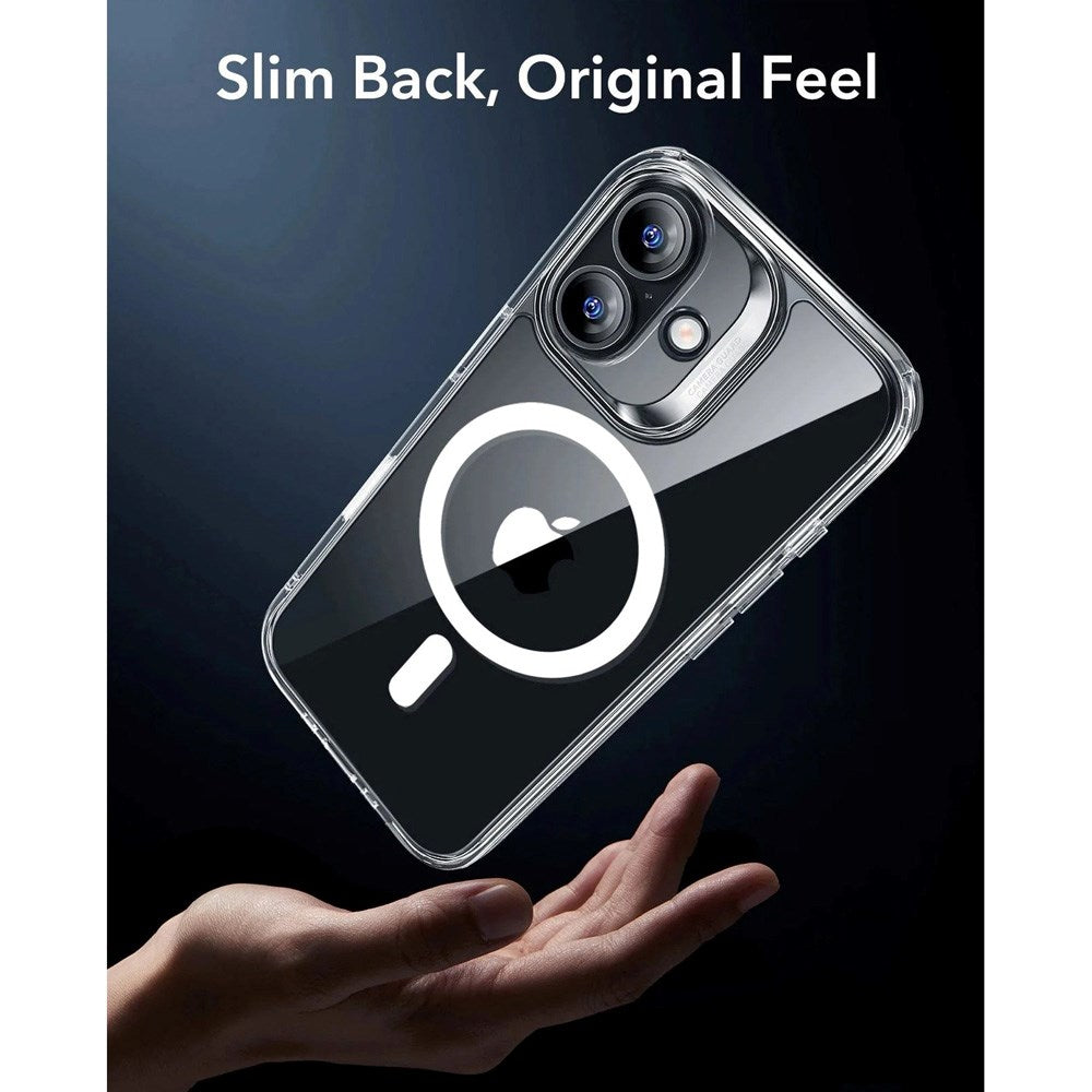 ESR iPhone 17 Classic Hybrid Skal med Kamerakontrollknapp - MagSafe Kompatibel - Gennomskinlig