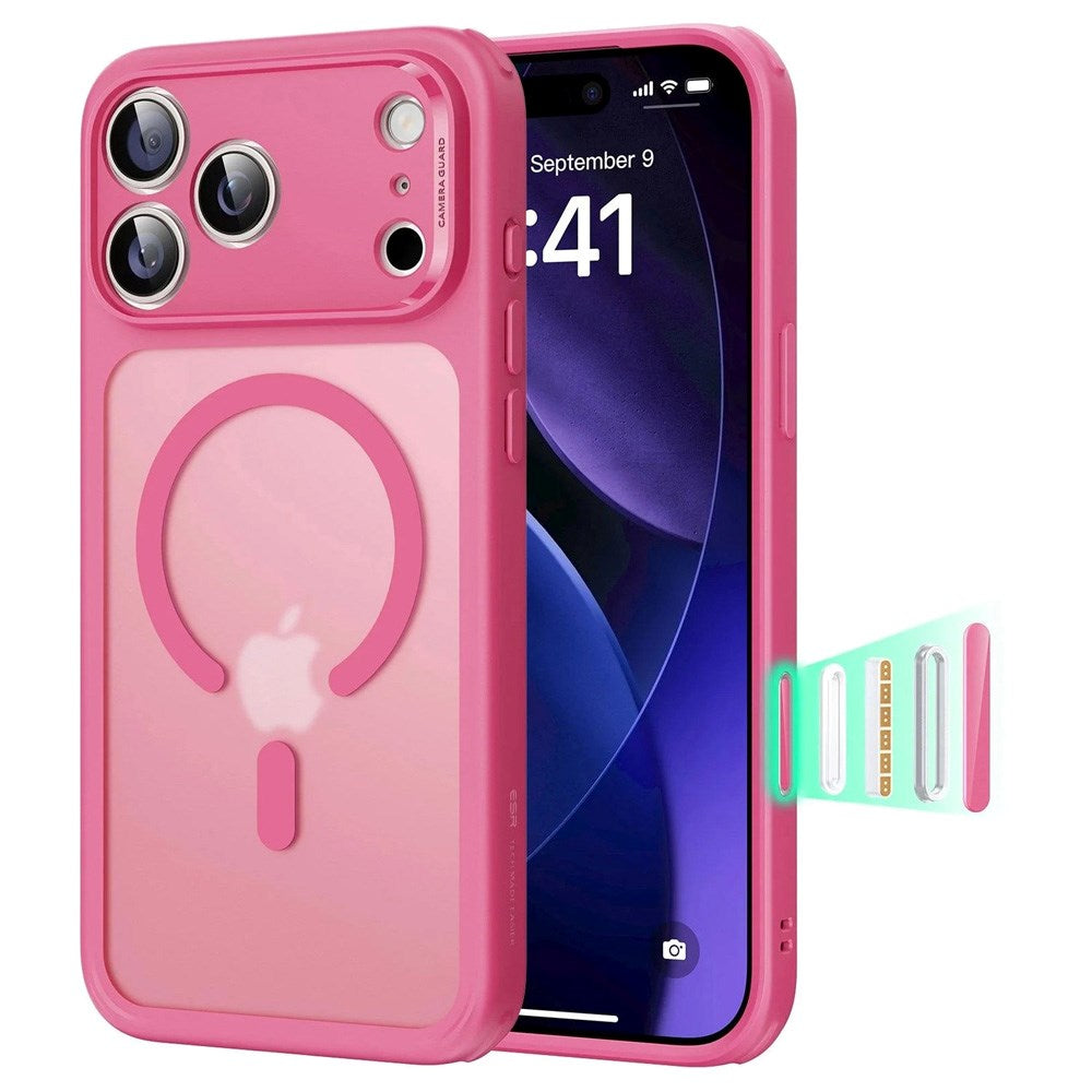 ESR iPhone 17 Pro Classic Hybrid Skal med Kamerakontrollknapp - MagSafe Kompatibel - Matt Rosa