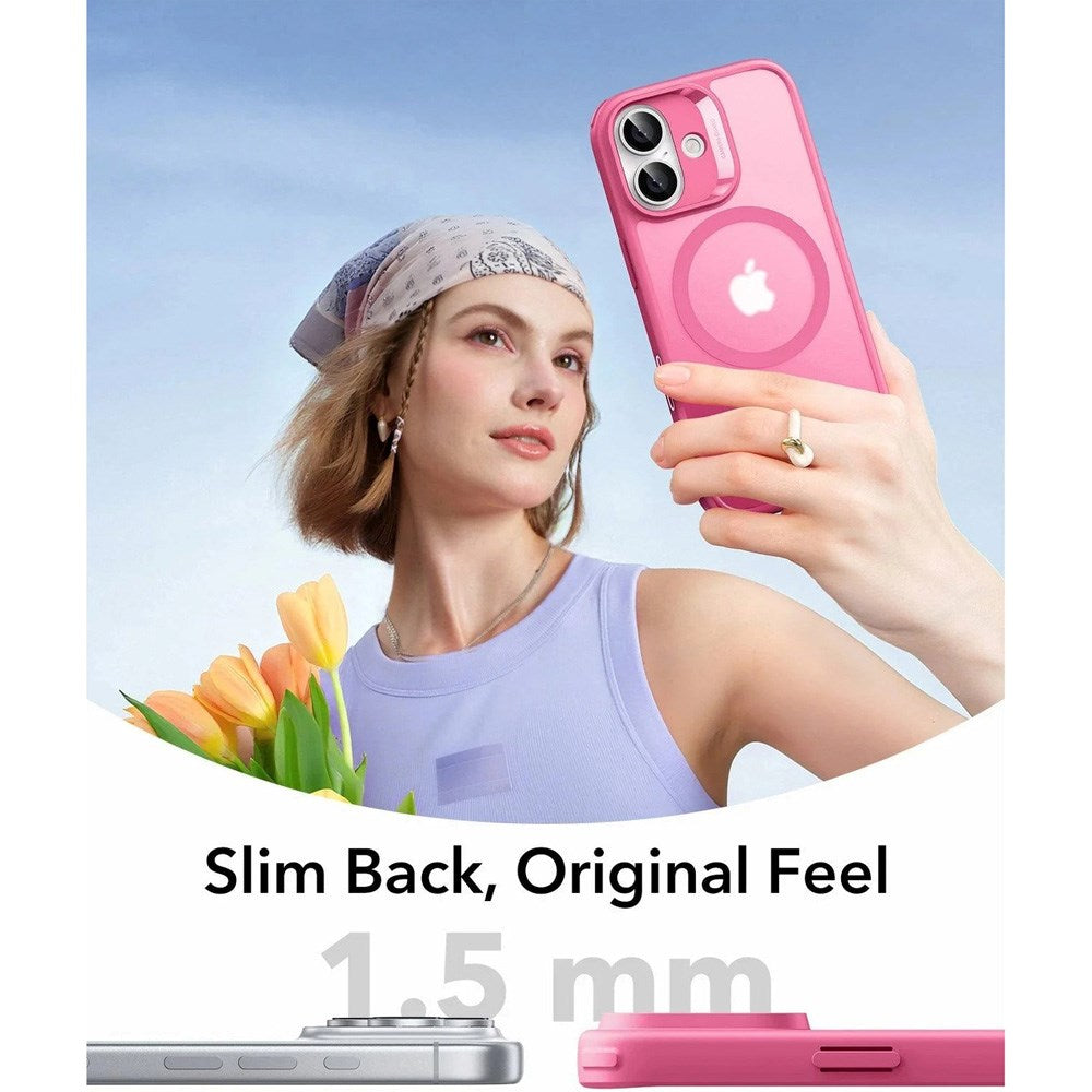 ESR iPhone 17 Classic Hybrid Skal med Kamerakontrollknapp - MagSafe Kompatibel - Matt Rosa