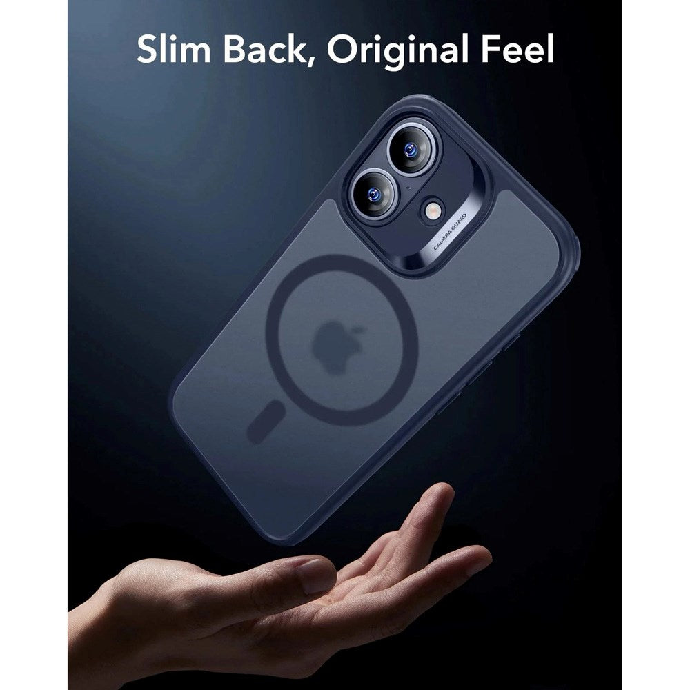 ESR iPhone 17 Classic Hybrid Skal med Kamerakontrollknapp - MagSafe Kompatibel - Matt Blå