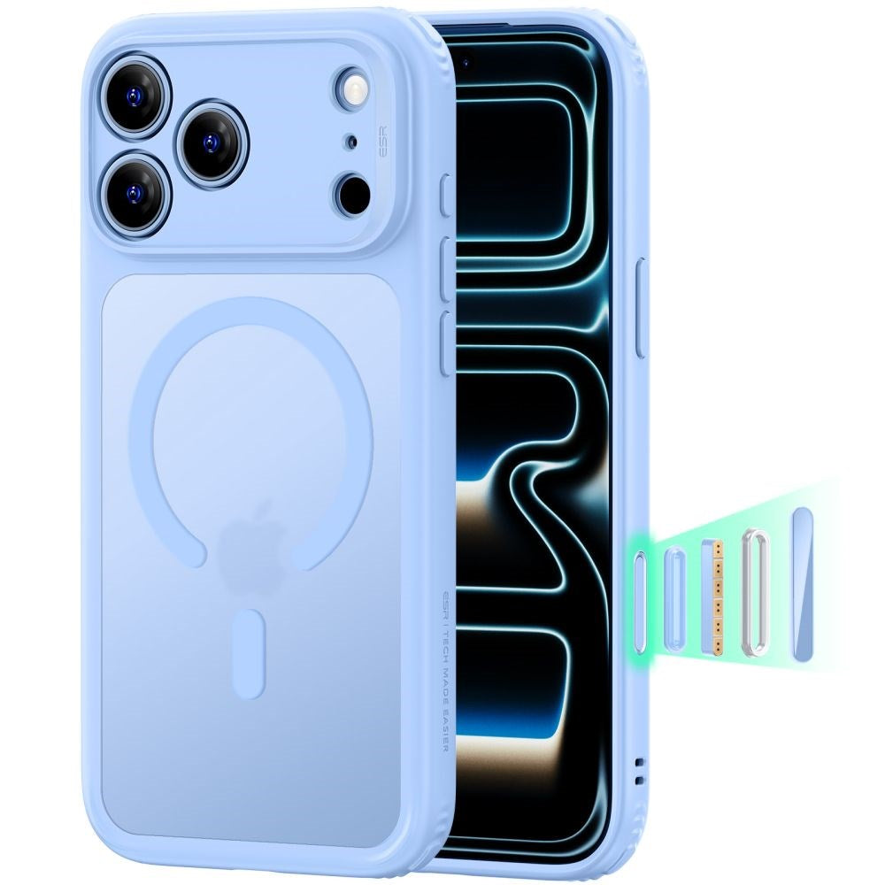 iPhone 18 Pro / 17 Pro ESR Classic Hybrid Skal - MagSafe Kompatibel - Blå